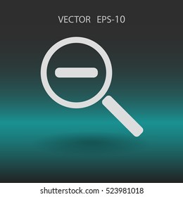Zoom out icon. vector illustration