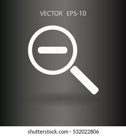 Zoom out icon. vector illustration