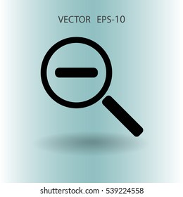 Icono de alejamiento. ilustración vectorial