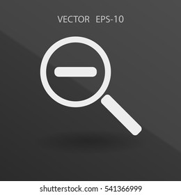 Verkleinern Sie das Symbol. Vektorgrafik