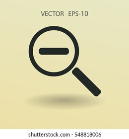 Zoom out icon. vector illustration