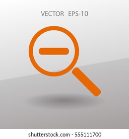 Zoom out icon. vector illustration