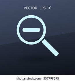 Zoom out icon. vector illustration