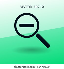 Zoom out icon. vector illustration