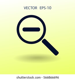 Icono de alejamiento. ilustración vectorial
