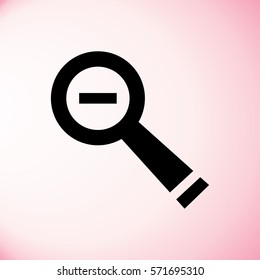 Zoom out icon. vector illustration