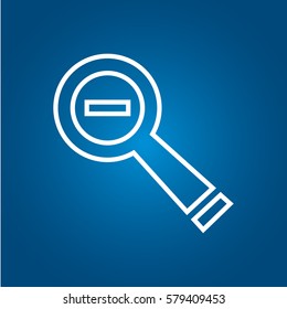 Zoom out icon. vector illustration