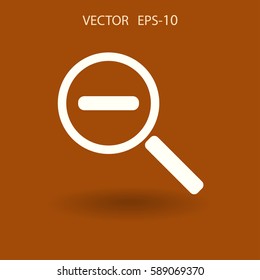Zoom out icon. vector illustration