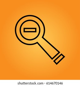 Zoom out icon. vector illustration