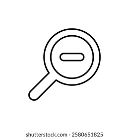 Zoom out icon Vector logo set flat