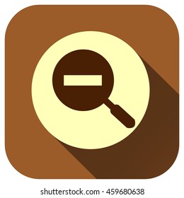 zoom out icon, vector logo for your design, symbol, application, website, UI