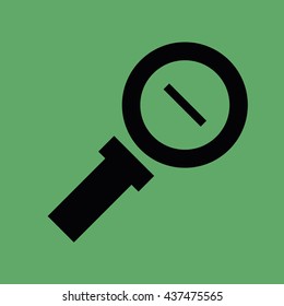 Zoom out icon vector. Magnifying glass icon