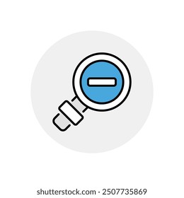 Zoom Out icon vector stock illustration