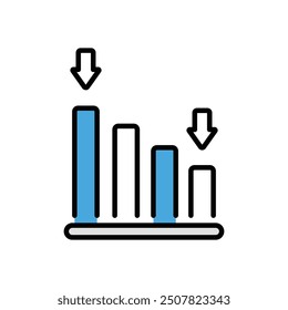 Zoom Out icon vector stock illustration