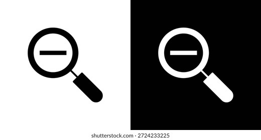 Icono de alejamiento. Plantilla de Vector. Concepto Icon diseño plano.