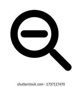 Zoom out icon vector for web and app