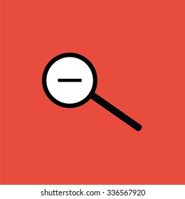 Zoom out icon. Web icon.