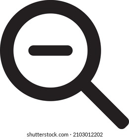Zoom out icon for web and mobile
