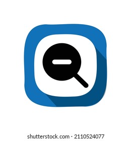 Zoom out icon, Web icon, technology vector illustration.