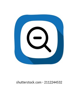 Zoom-Out-Symbol, Web-Symbol, Technologie, Vektorgrafik