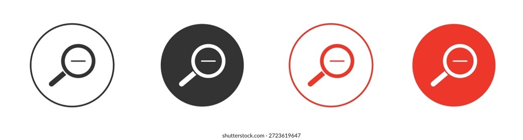 Icono de alejamiento. Diseño de Vector de Web