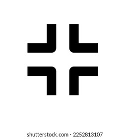 icono de alejamiento en fondo blanco