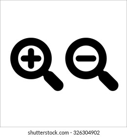 Zoom In and Out Icons