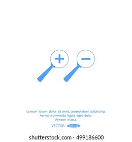 Zoom In and Out Icons