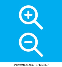 Zoom in and out icons
