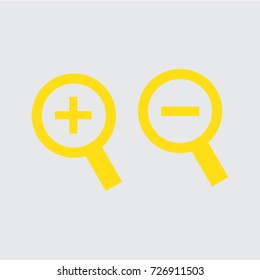 Zoom In and Out Icons
