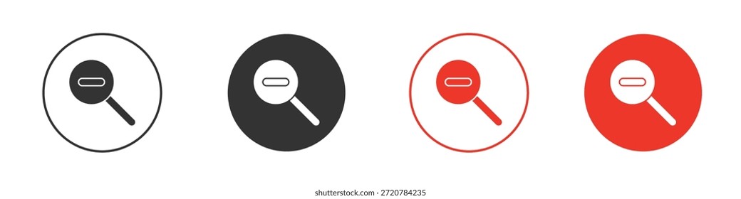 Reduzir ícones simples plana silhueta vetor ilustração