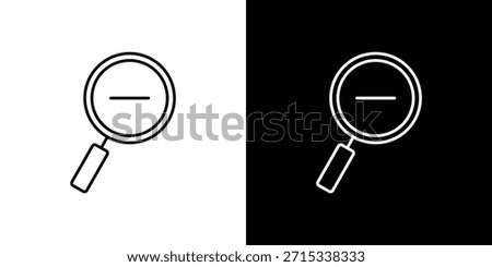 Zoom out icons vector template, EPS 10 for design