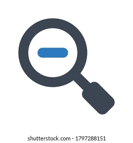 zoom out icon.zoom out,search (vector illustration)