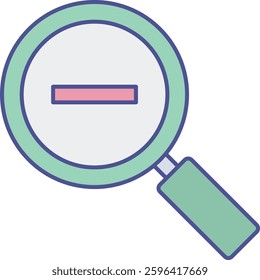 zoom out illustration with isolated background 