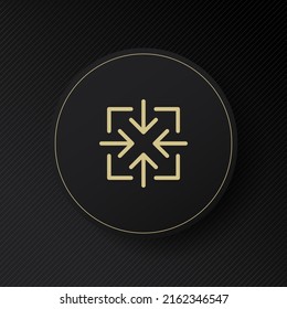 Vergrößern und Verkleinern des Symbols. Pfeile, Betrachter, Spieler, Benutzer, online, beobachten, anzeigen. Virtuelles Konzept. Vektorsymbol für Business und Werbung.
