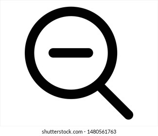 zoom out line icon - vector