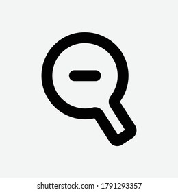 Icono de línea de alejamiento - Ilustración vectorial

