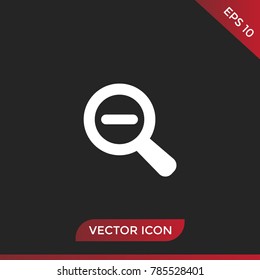 Zoom out magnifier icon