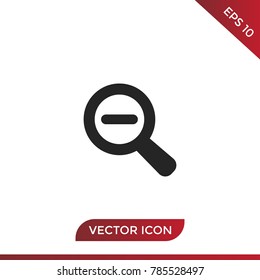 Zoom out magnifier icon