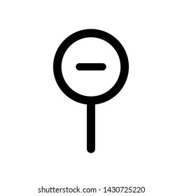 Zoom In Zoom Out Magnify Symbol Icon Vector Design Illustration