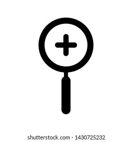 Zoom In Zoom Out Magnify Symbol Icon Vector Design Illustration