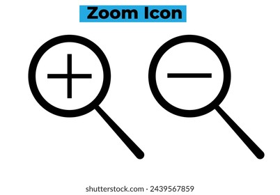  Zoom in and Zoom out magnifying glass icon vector 5 9 0 