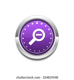 Zoom Out Purple Vector Icon Button