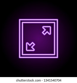 zoom out sign icon. Elements of Web in neon style icons. Simple icon for websites, web design, mobile app, info graphics