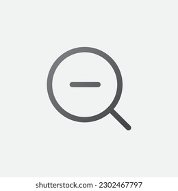Zoom Out Symbol Vector Illustration