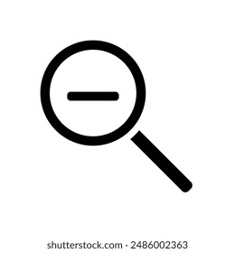 zoom out tool icon vector