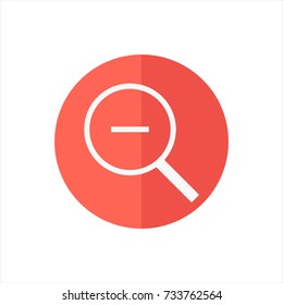 Zoom out in trendy flat style isolated on white background. Zoom out icon symbol for your web site design,Zoom out logo, app, UI. Vector illustration, Zoom out icon eps10. 