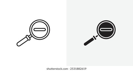 Zoom out vecor icon set. Stock vector illustrator. EPS 10