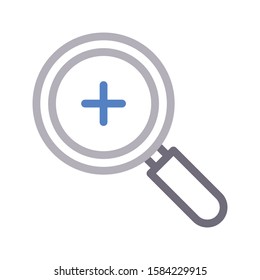 zoom  out vector color line icon 