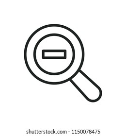 zoom out vector icon